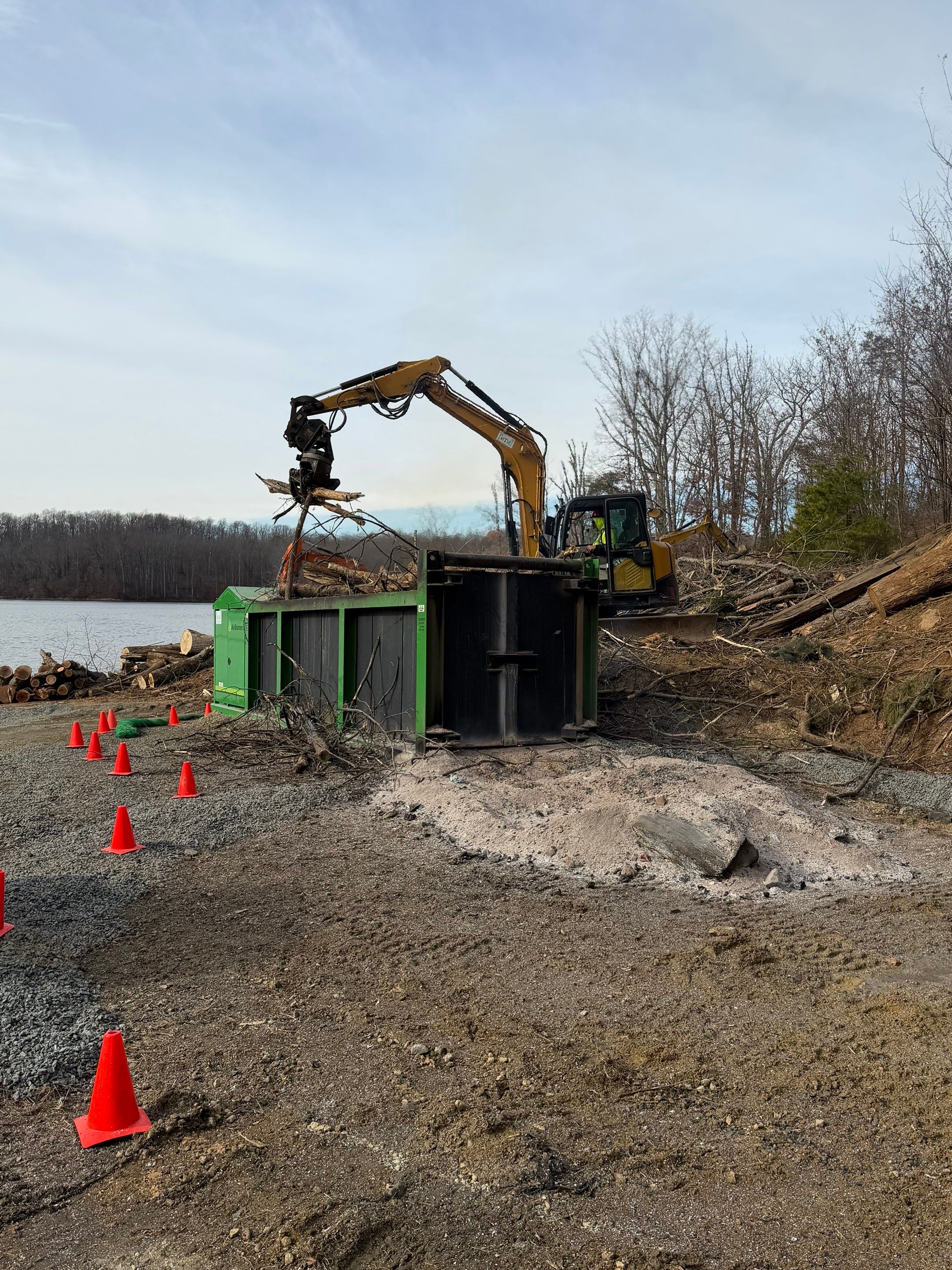 AirBurners S-119 nighttime burn operation
